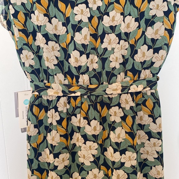 Stitch Fix fall colors navy, green, hints of gold and medium brown tones. NWT - Picture 5 of 10